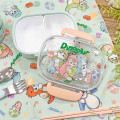 Japan Mofusand Bento Lunch Box 360ml - Cat Dinosaur - 2