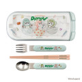Japan Mofusand Bento Lunch Trio Cutlery Set - Cat Dinosaur - 5