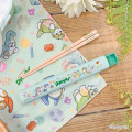Japan Mofusand Chopsticks 16.5cm with Case - Cat Dinosaur - 2