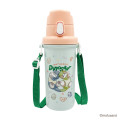 Japan Mofusand One Push Water Bottle with Strap - Cat Dinosaur - 1