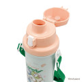 Japan Mofusand One Push Water Bottle with Strap - Cat Dinosaur - 6
