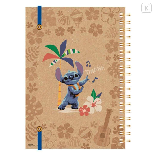 Japan Disney B6 Ring Notebook - Stitch : Island Harmony - 2