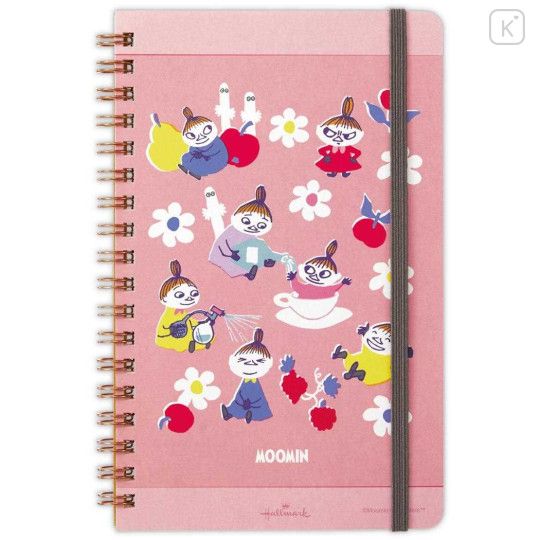 Japan Moomin Slim Ring Notebook - Little My : Pink - 1
