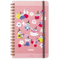 Japan Moomin Slim Ring Notebook - Little My : Pink