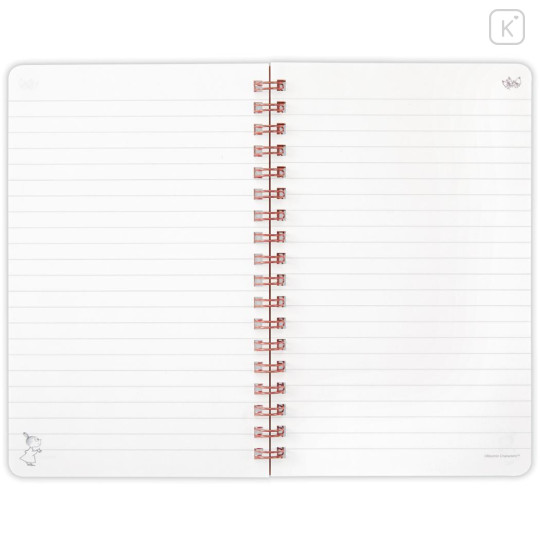 Japan Moomin Slim Ring Notebook - Little My : Pink - 2