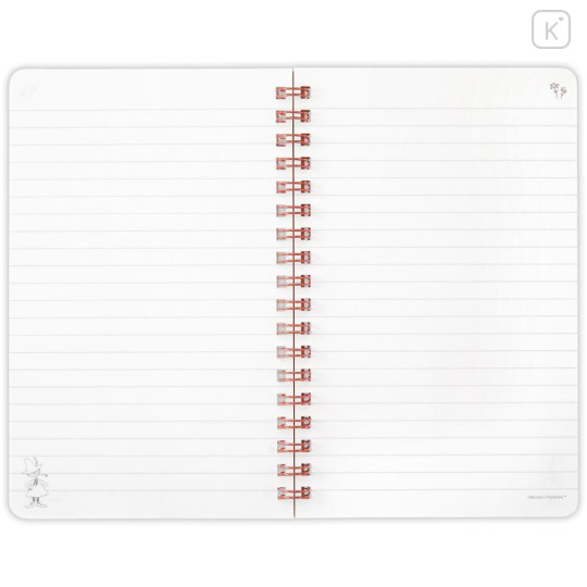 Japan Moomin Slim Ring Notebook - Little My & Moomintroll & Snufkin : Green - 2