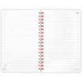 Japan Moomin Slim Ring Notebook - Little My & Moomintroll & Snufkin : Yellow - 2