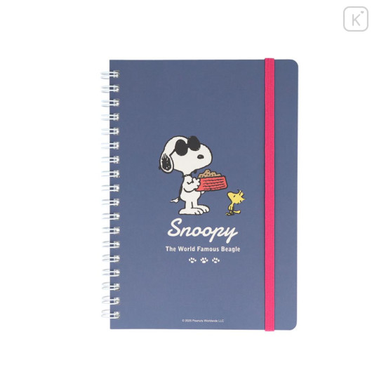 Japan Peanuts B6 Ring Notebook - Snoopy & Woodstock : New Life Collection Joe Cool - 1