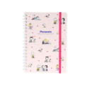 Japan Peanuts B6 Ring Notebook - Snoopy & Woodstock : New Life Collection Kids Pink - 1