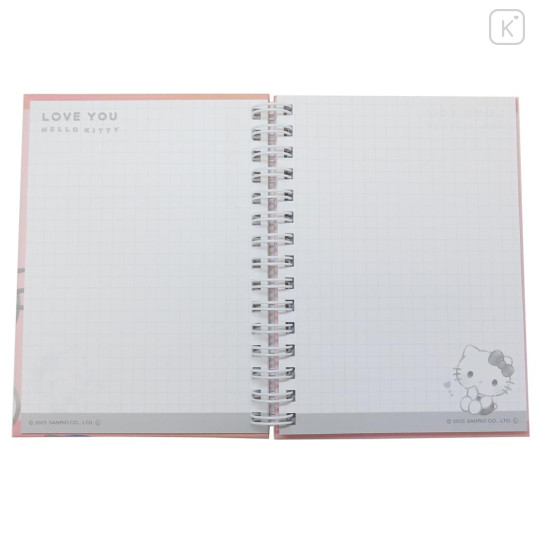 Japan Sanrio A6 Ring Notebook - Hello Kitty : Do You Love Me? - 3