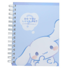 Japan Sanrio A6 Ring Notebook - Cinnamoroll : Do You Love Me?