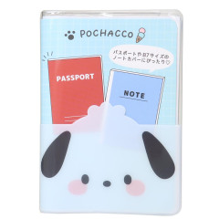 Japan Sanrio Passport Case B7 Book Cover - Pochacco : Happy Face