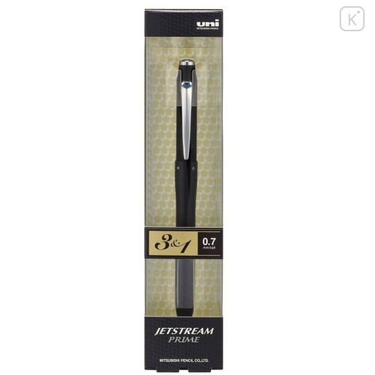 Japan Uni Jetstream Prime Twist 3&1 Multi Ballpoint Pen + Mechanical Pencil - 0.7mm Black - 5
