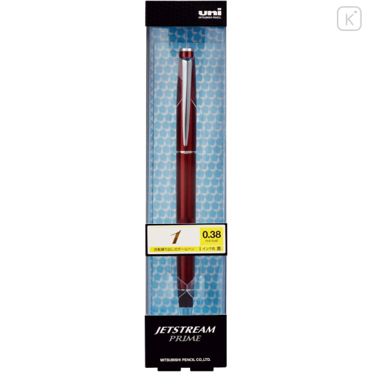 Japan Uni Jetstream Prime Twist Ballpoint Pen - 0.38mm Dark Bordeaux - 2