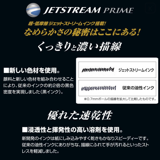 Japan Uni Jetstream Prime SXR-600-38 Ballpoint Pen Refill - 0.38mm Black - 4