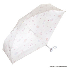 Japan Chiikawa Wpc. Mini Folding Parasol - Cherry Blossom Off White