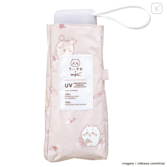 Japan Chiikawa Wpc. Mini Folding Parasol - Cherry Blossom Pink - 2