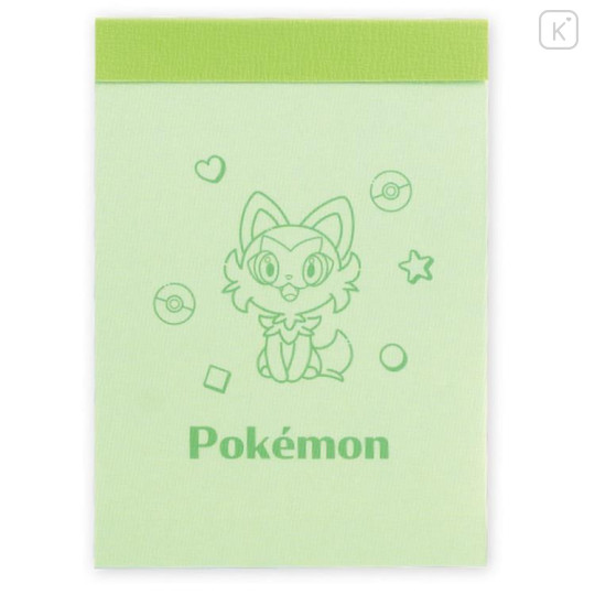 Japan Pokemon Mini Notepad - Sprigatito : Color - 1