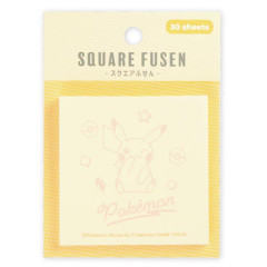 Japan Pokemon Square Fusen Sticky Notes - Pikachu : Color
