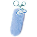 Japan Sanrio Dangling Tail Mascot Keychain - Cinnamoroll : Y2k Houndstooth - 1