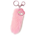 Japan Sanrio Dangling Tail Mascot Keychain - My Melody : Y2k Houndstooth - 1