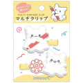 Japan Sanrio Rubber Hair Clip Set - Hanamaruobake : Happy - 1