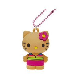 Japan Sanrio Mascot Keychain - Hello Kitty : Y2K Tan Pink