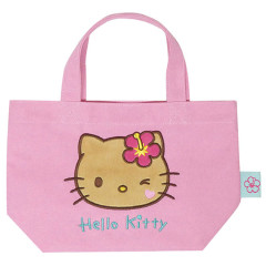 Japan Sanrio Mini Tote Bag - Hello Kitty : Y2K Tan Pink