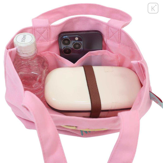 Japan Sanrio Mini Tote Bag - Hello Kitty : Y2K Tan Pink - 3