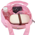 Japan Sanrio Mini Tote Bag - Hello Kitty : Y2K Tan Pink - 3
