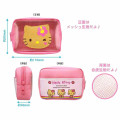 Japan Sanrio Mesh Mini Pouch - Hello Kitty : Y2K Tan Pink - 2