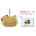 Japan Sanrio Face-shaped Pass Case & Pouch - Hello Kitty : Tan Swimsuit Party Sunglasses - 2
