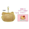 Japan Sanrio Face-shaped Pass Case & Pouch - Hello Kitty : Y2K Tan - 2
