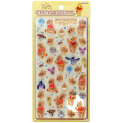 Japan Disney Bonbon Drop Seal 3D Sticker - Eeyore & Piglet & Pooh : Friends B