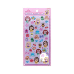 Japan Disney Bonbon Drop Seal 3D Sticker - Disney Princess : Pink