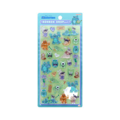 Japan Disney Bonbon Drop Seal 3D Sticker - Monsters Inc : Mike & Sulley