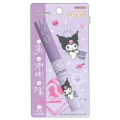 Japan Sanrio Stickyle Portable Scissors - Kuromi : Baku