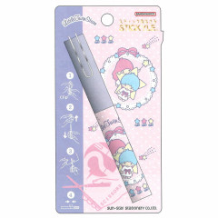 Japan Sanrio Stickyle Portable Scissors - Little Twin Stars : Pink Purple