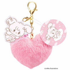 Japan Mikko Illustrations Dangling Tail Mascot Keychain - Cammy Baby Heart
