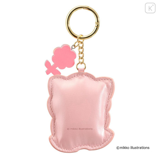 Japan Mikko Illustrations Sagara Embroidered Keychain - Mousse Flower - 2