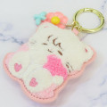 Japan Mikko Illustrations Sagara Embroidered Keychain - Mousse Flower - 3