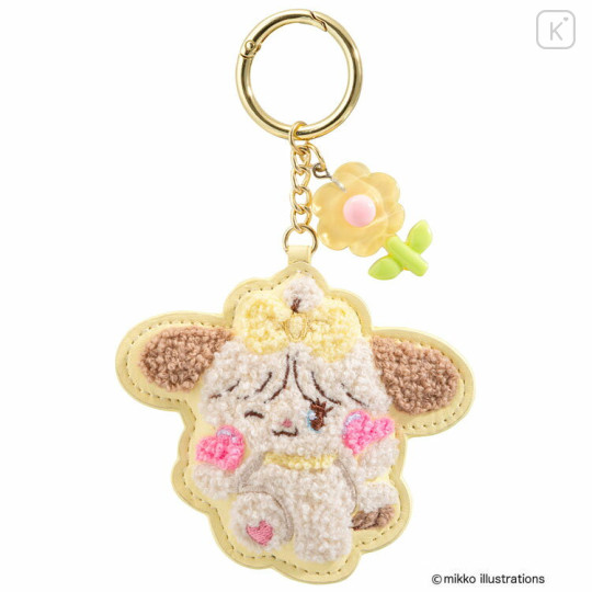 Japan Mikko Illustrations Sagara Embroidered Keychain - Souffle Flower - 1
