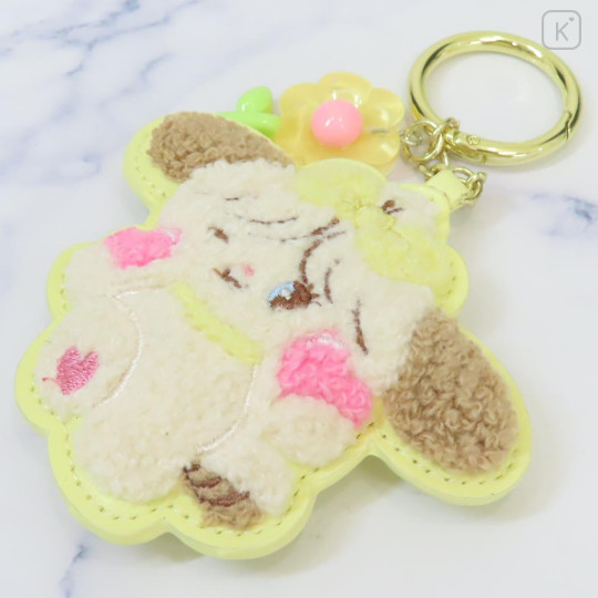 Japan Mikko Illustrations Sagara Embroidered Keychain - Souffle Flower - 3