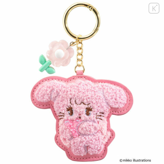 Japan Mikko Illustrations Sagara Embroidered Keychain - Cammy Flower - 1