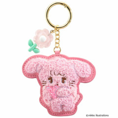 Japan Mikko Illustrations Sagara Embroidered Keychain - Cammy Flower
