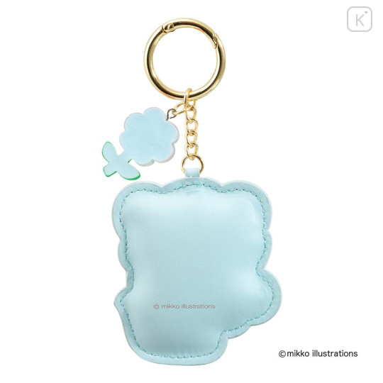 Japan Mikko Illustrations Sagara Embroidered Keychain - Latte Flower - 2