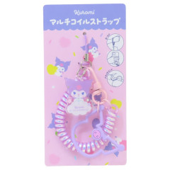 Japan Sanrio Multi-coil Spring Smartphone Strap - Kuromi : On Cloud Aurora