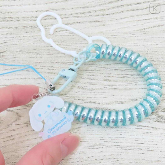 Japan Sanrio Multi-coil Spring Smartphone Strap - Cinnamoroll : On Cloud Aurora - 2