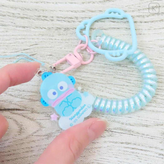 Japan Sanrio Multi-coil Spring Smartphone Strap - Hangyodon : On Cloud Aurora - 2