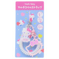 Japan Sanrio Multi-coil Spring Smartphone Strap - Hello Kitty : On Cloud Aurora - 1